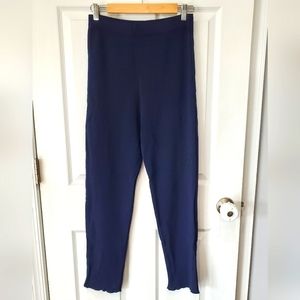 French Rags Navy Blue Heavy Knit Pants Size:2